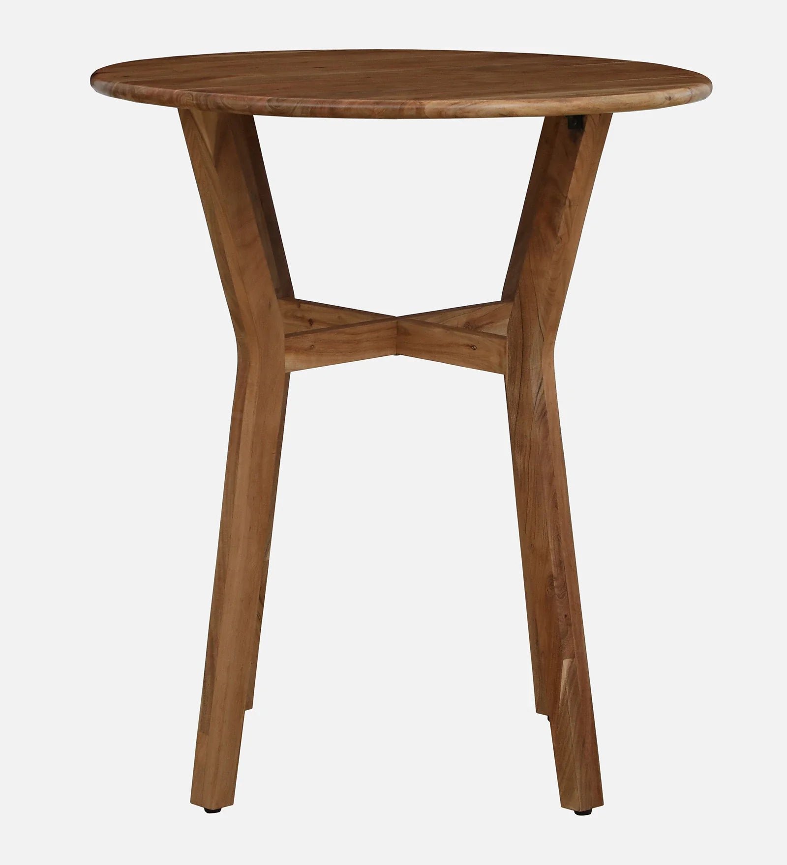 Wood 2 Seater Bar Table Set In Natural Finish - Image 9
