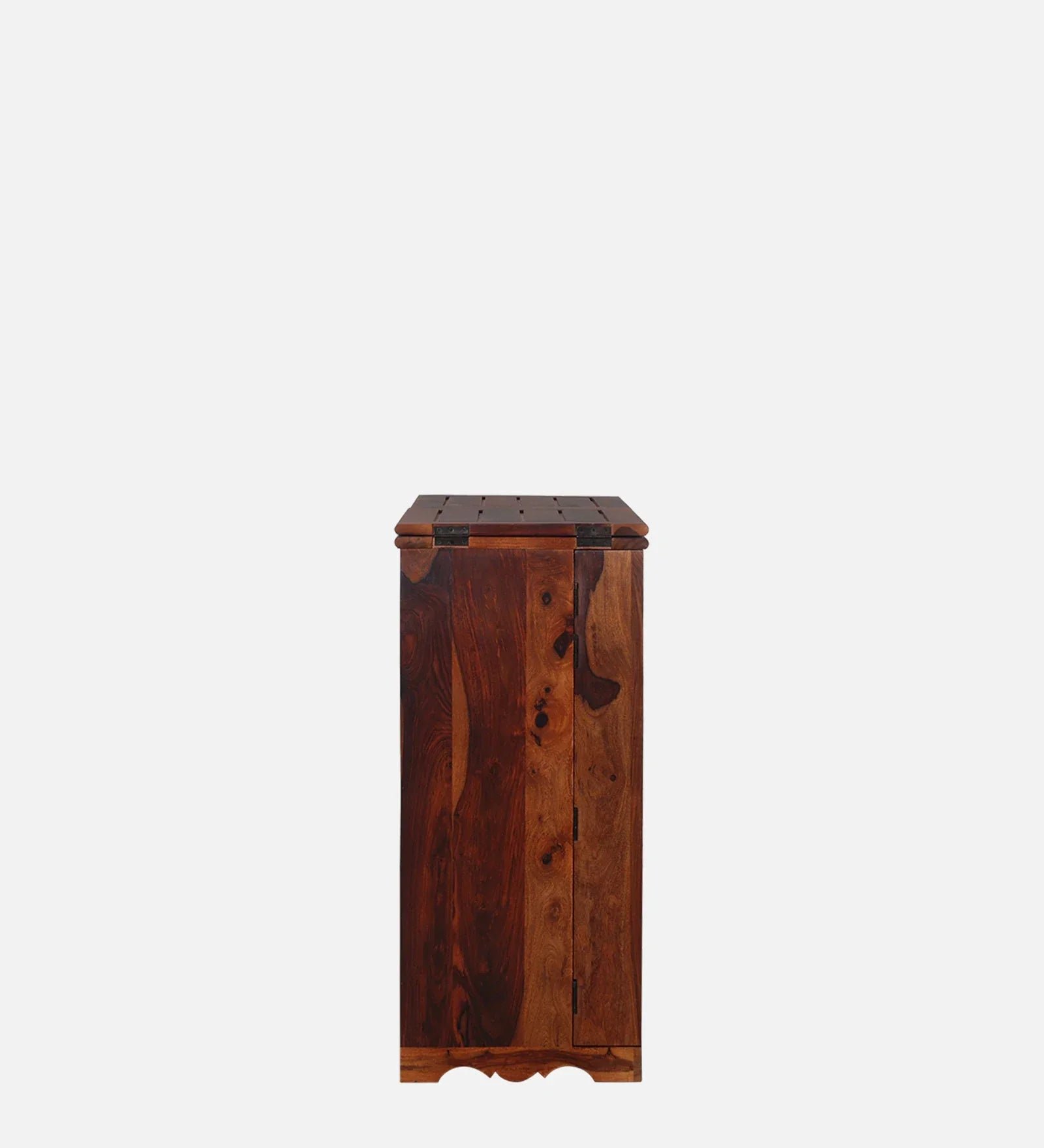 Sheesham Wood Bar Cabinet In Honey Oak Finish - Image 7