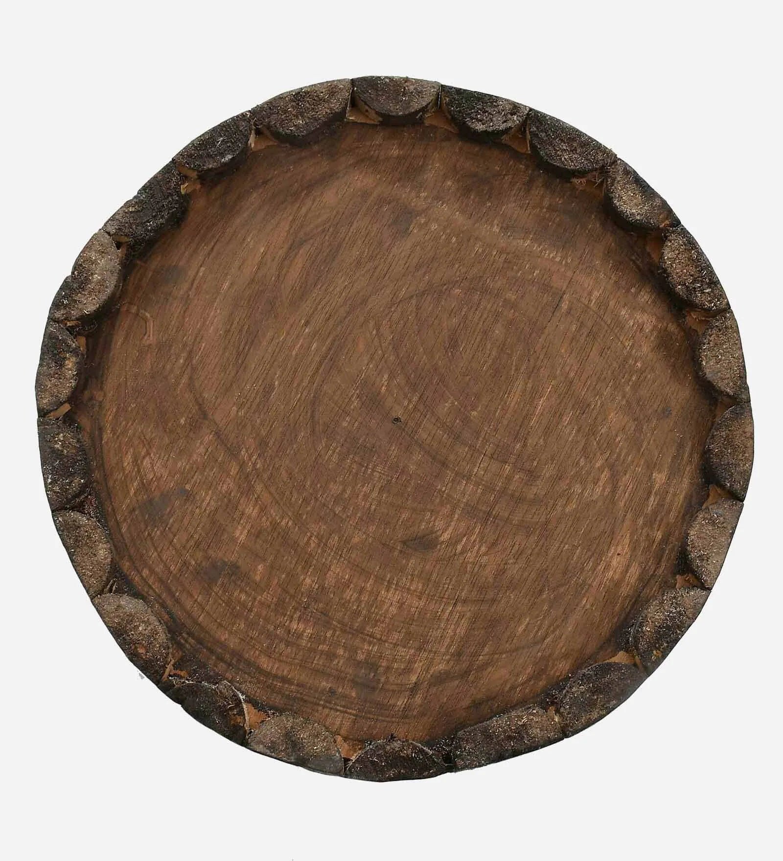 Solid Wood Foot Stool in Brown Colour - Image 6