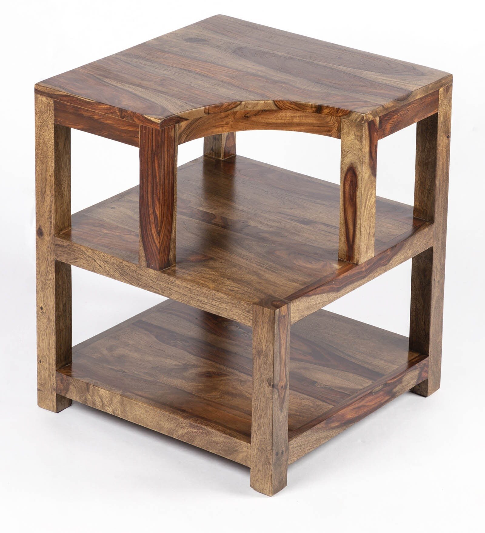 Allen End Table in Teak Finish - Image 6