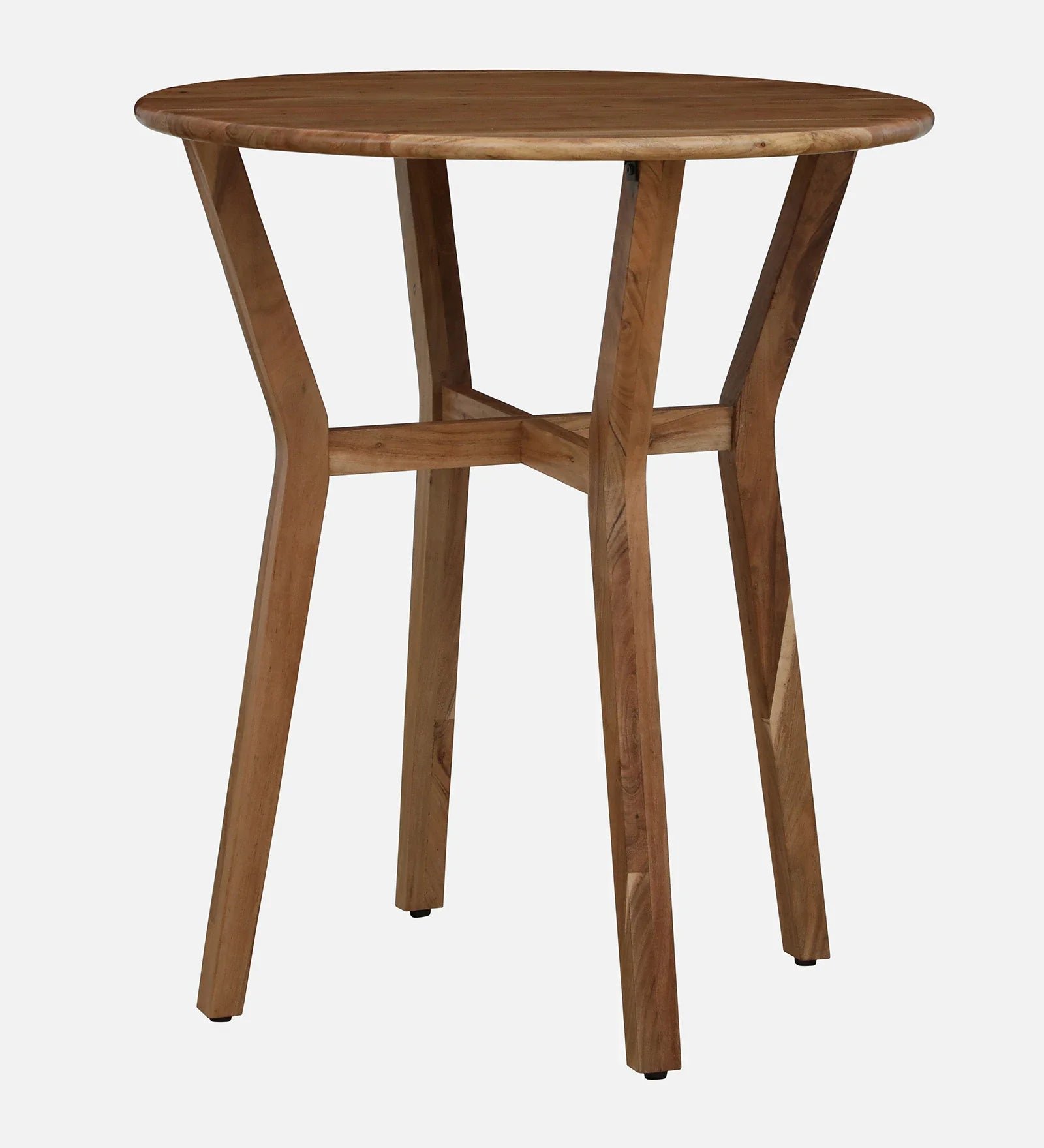 Wood 2 Seater Bar Table Set In Natural Finish - Image 8