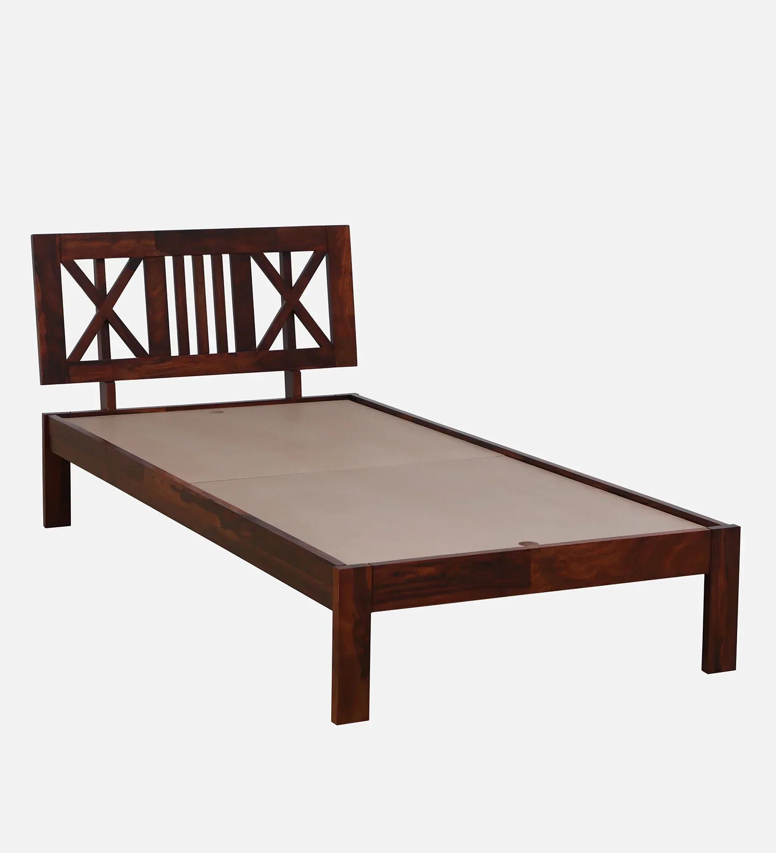 Sheesham Wood Single Bed In Honey Oak Finish - Image 7