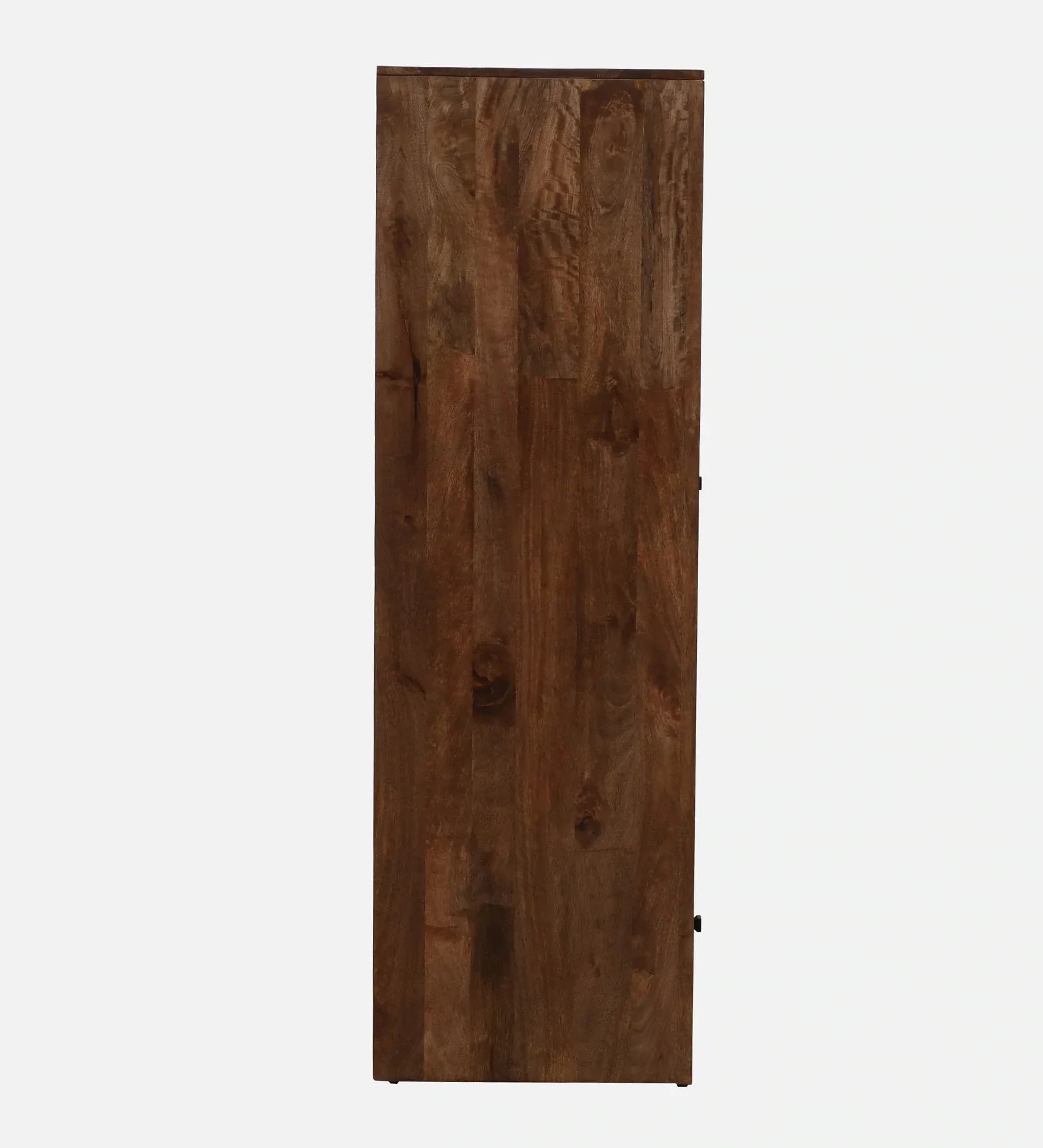 Mango Wood 2 Door Wardrobe In Rustic Teak Finish With Drawer - Image 9