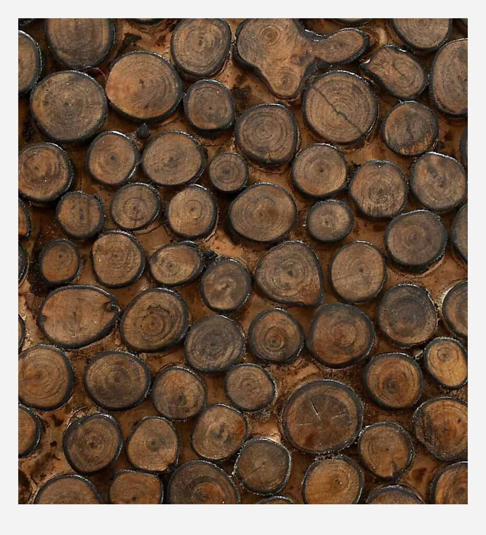 Solid Wood Foot Stool in Brown Colour - Image 7