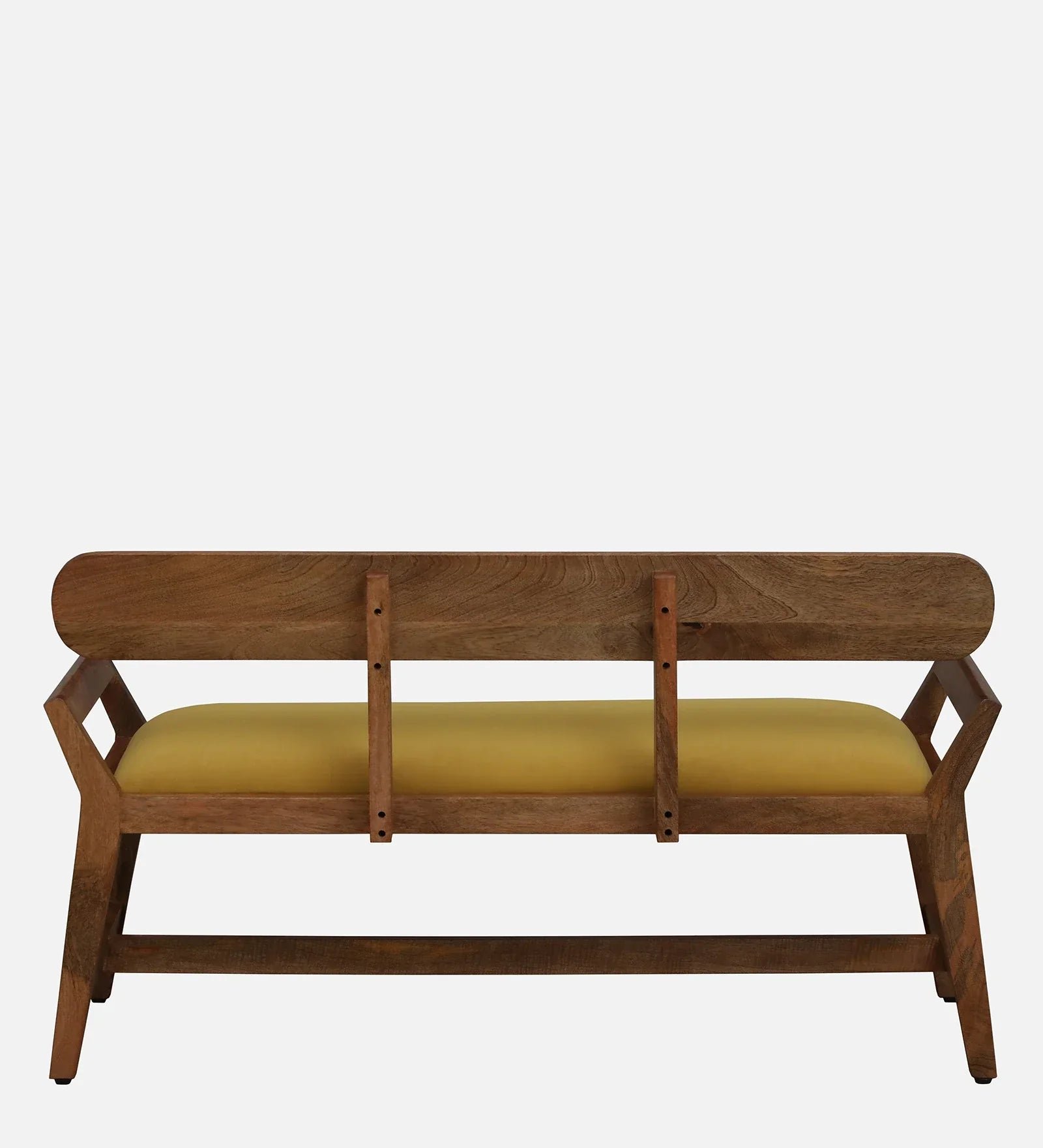Mango Wood Settee In Natural Finish - Image 9