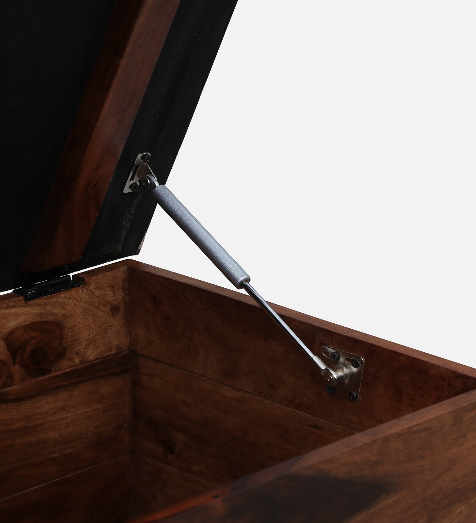 Sheesham Wood Trunk With Storage In Scratch Resistant Rustic Teak Finish - Image 7