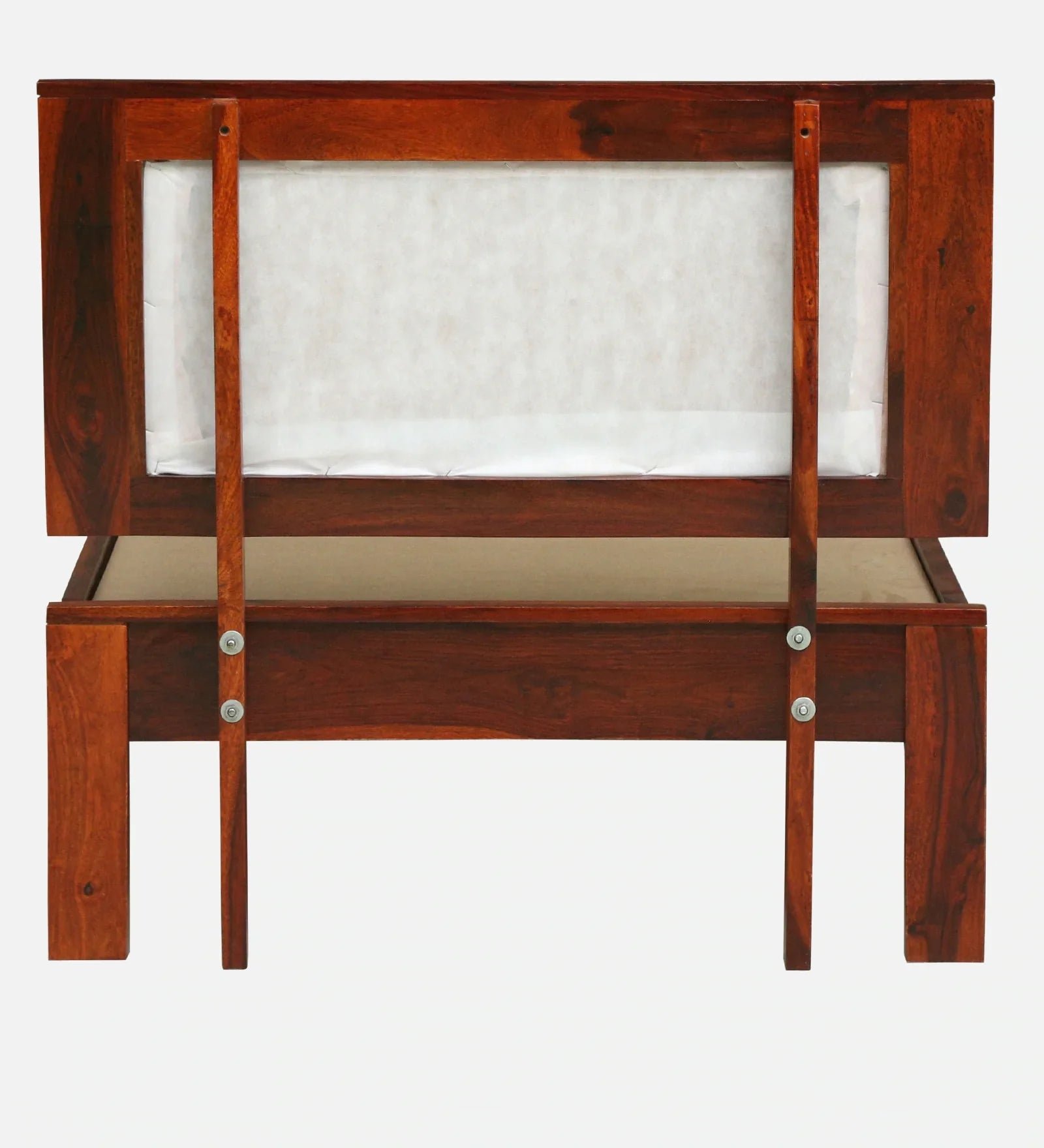 Sheesham Wood Single Bed In Honey Oak Finish - Image 10