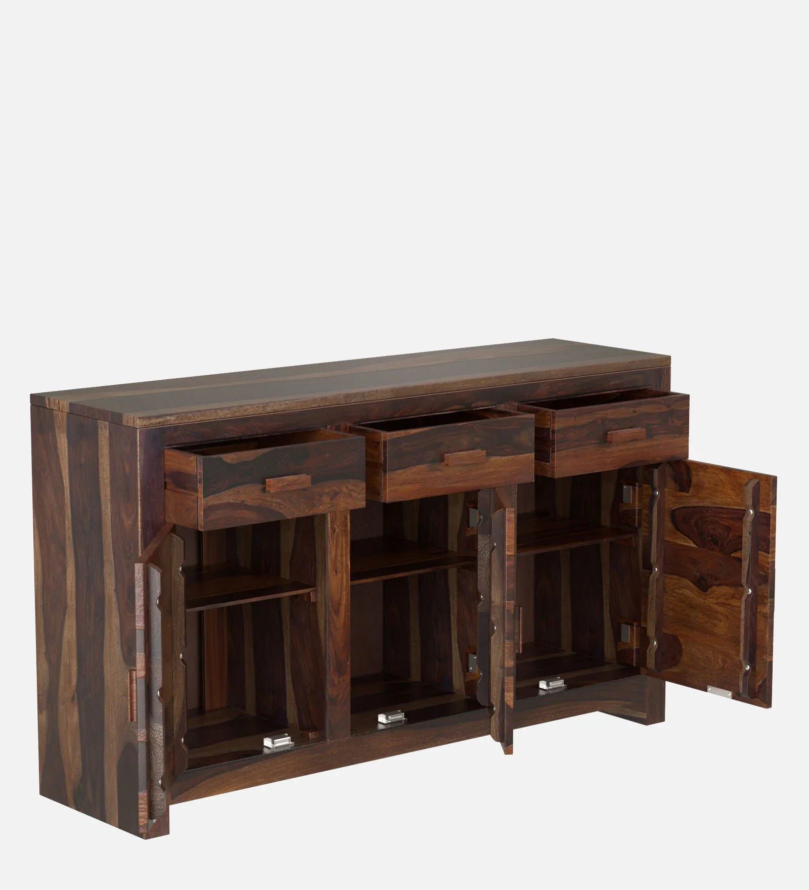 Sheesham Wood Sideboard In Provincial Teak Finish - Image 8