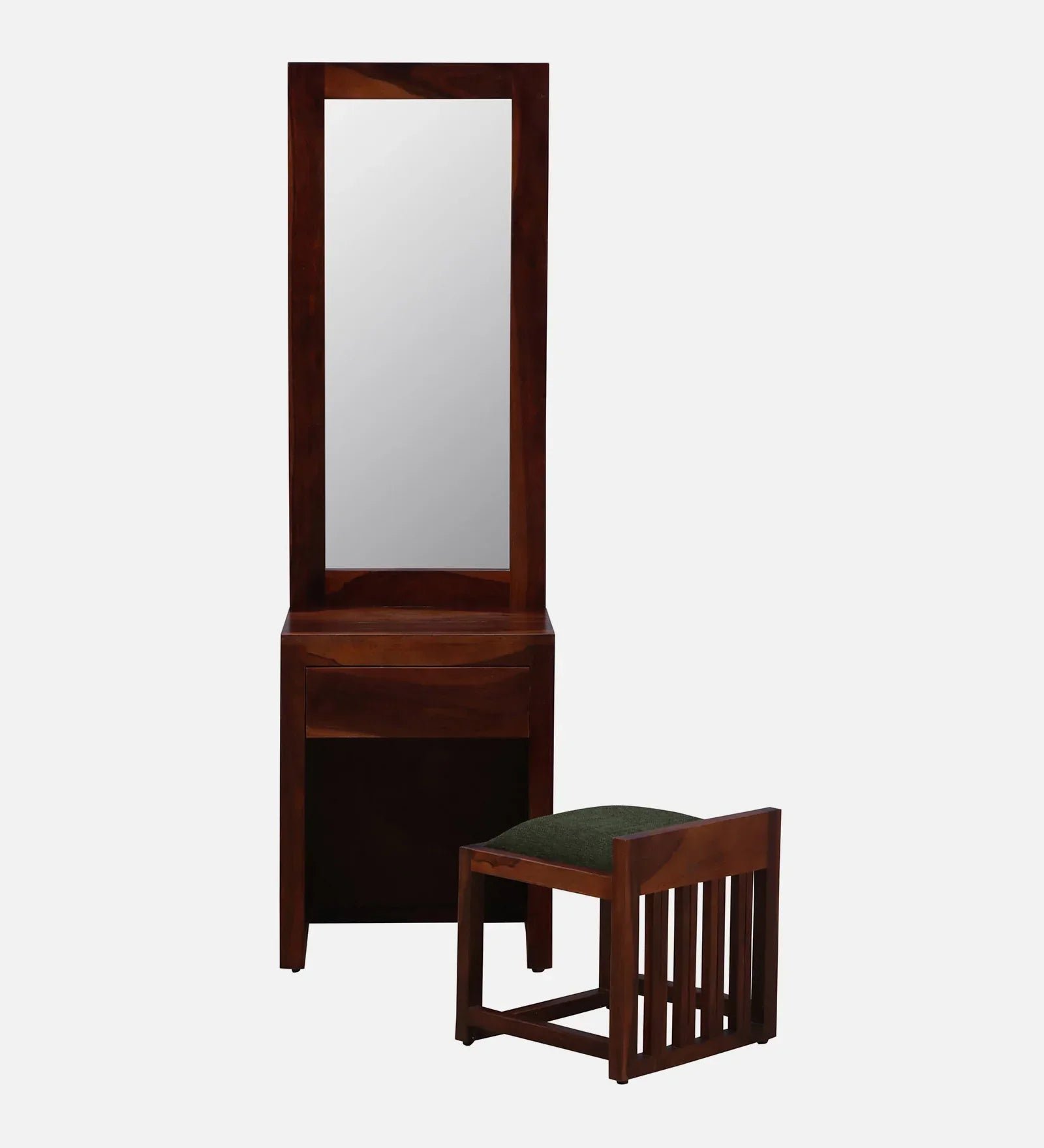Sheesham Wood Dresser in Honey Oak Finish With Stool - Image 13