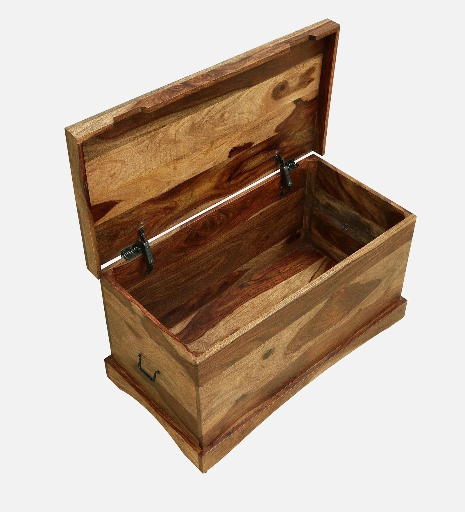 Sheesham Wood Trunk in Scratch Resistant Rustic Teak Finish - Image 9
