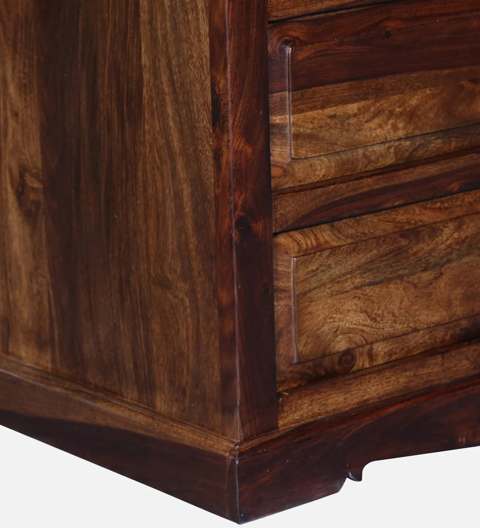 Sheesham Wood Chest Of Drawers in Scratch Resistant Provincial Teak Finish - Image 8