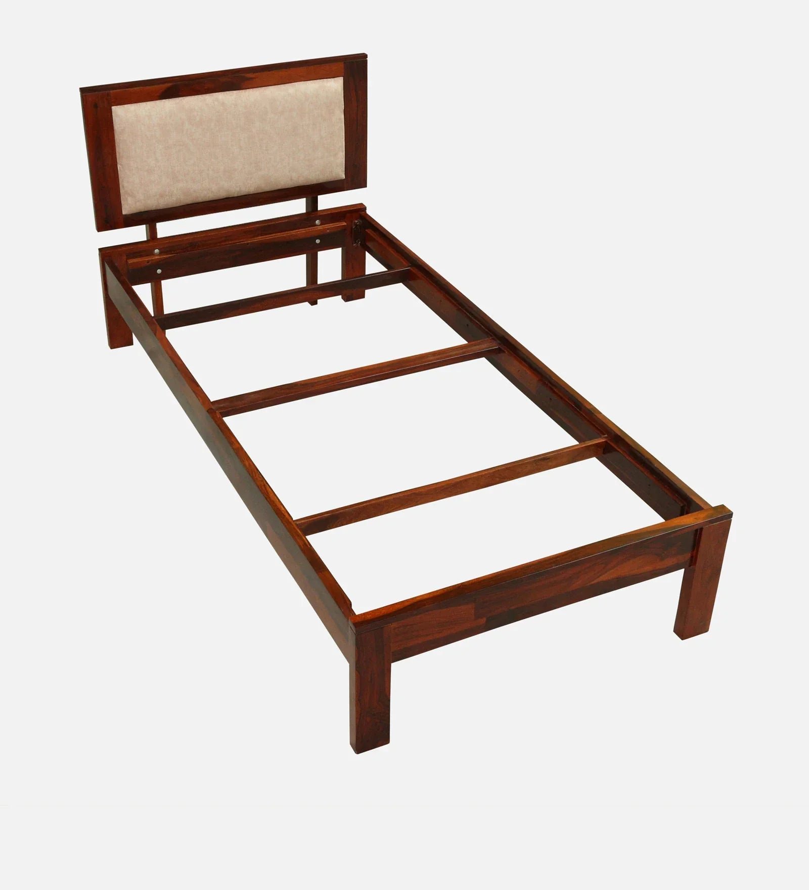 Sheesham Wood Single Bed In Honey Oak Finish - Image 11