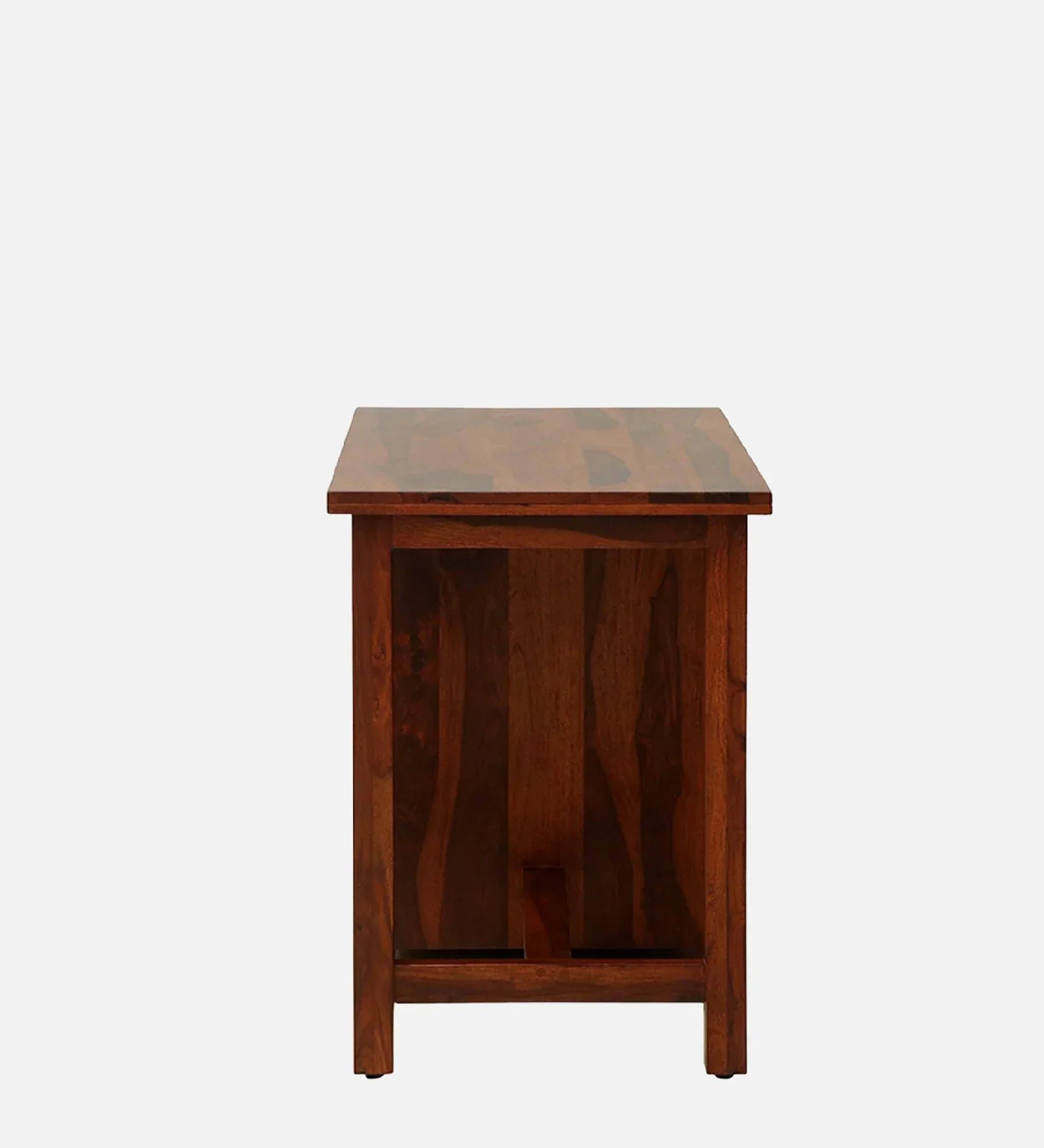 Sheesham Wood Writing Table In Scratch Resistant Honey Oak Finish With Drawers - Image 9