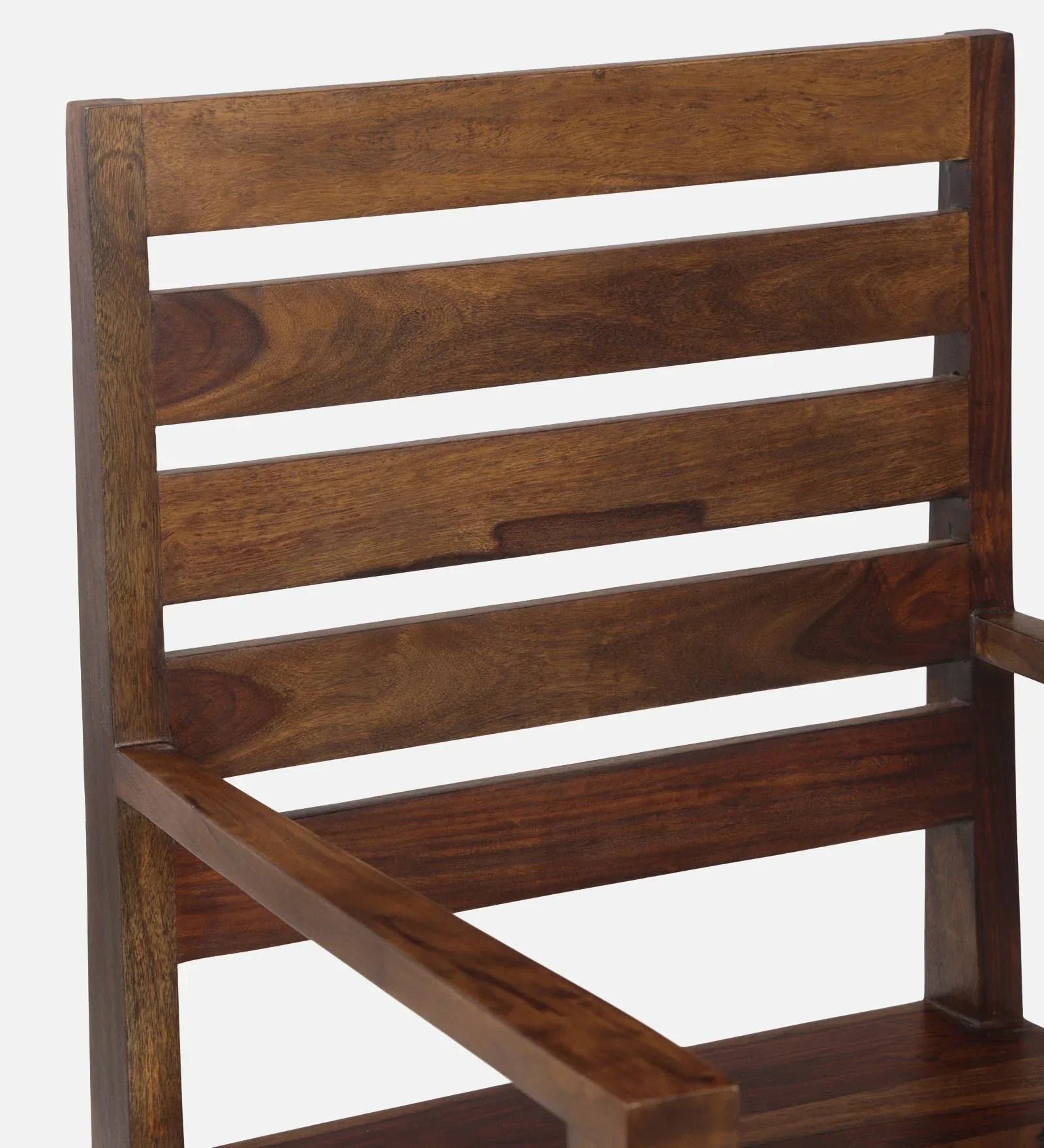 Stigen Sheesham Wood Arm Chair In Provincial Teak Finish - Image 9