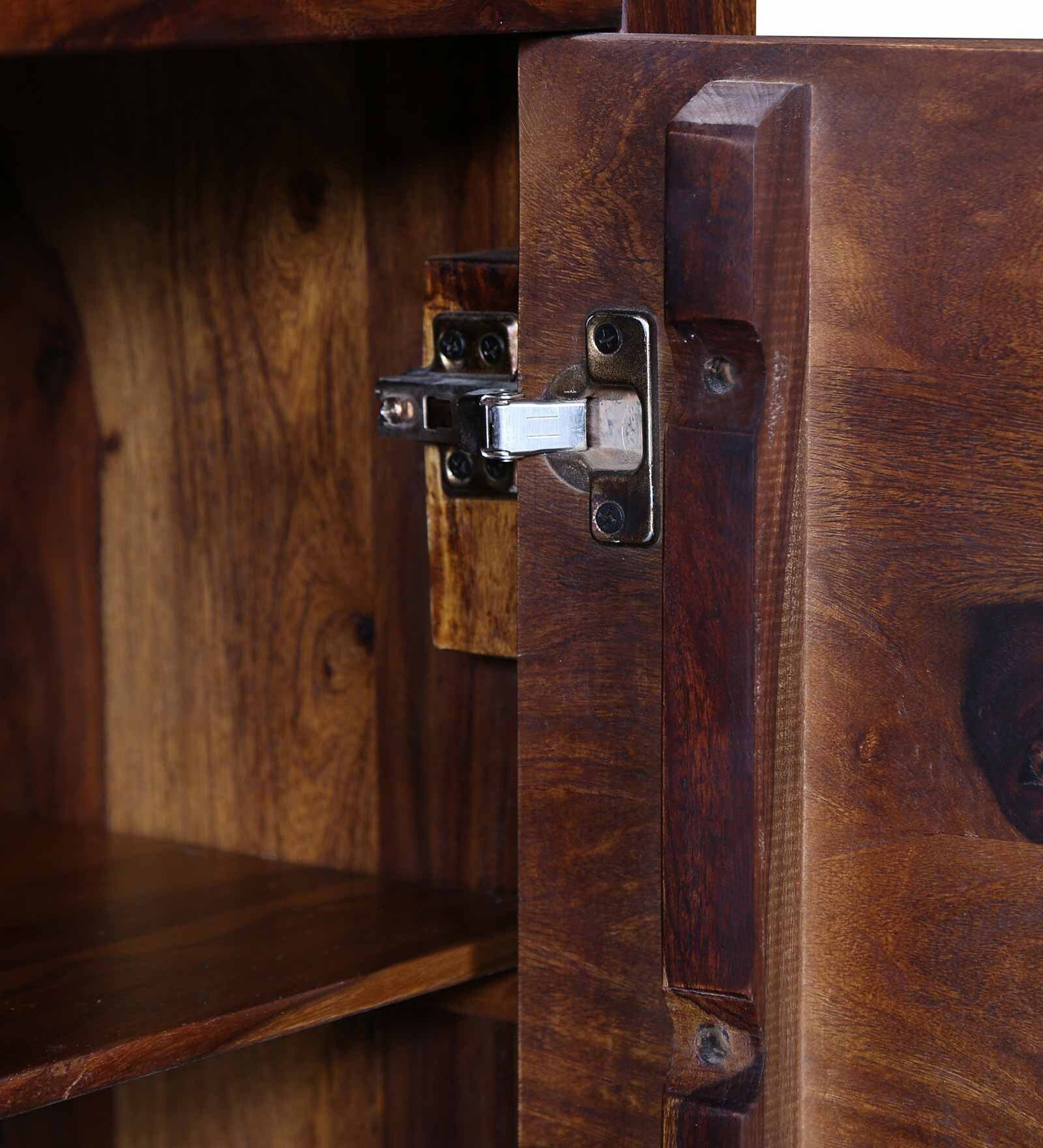 Sheesham Wood Sideboard In Provincial Teak Finish - Image 9