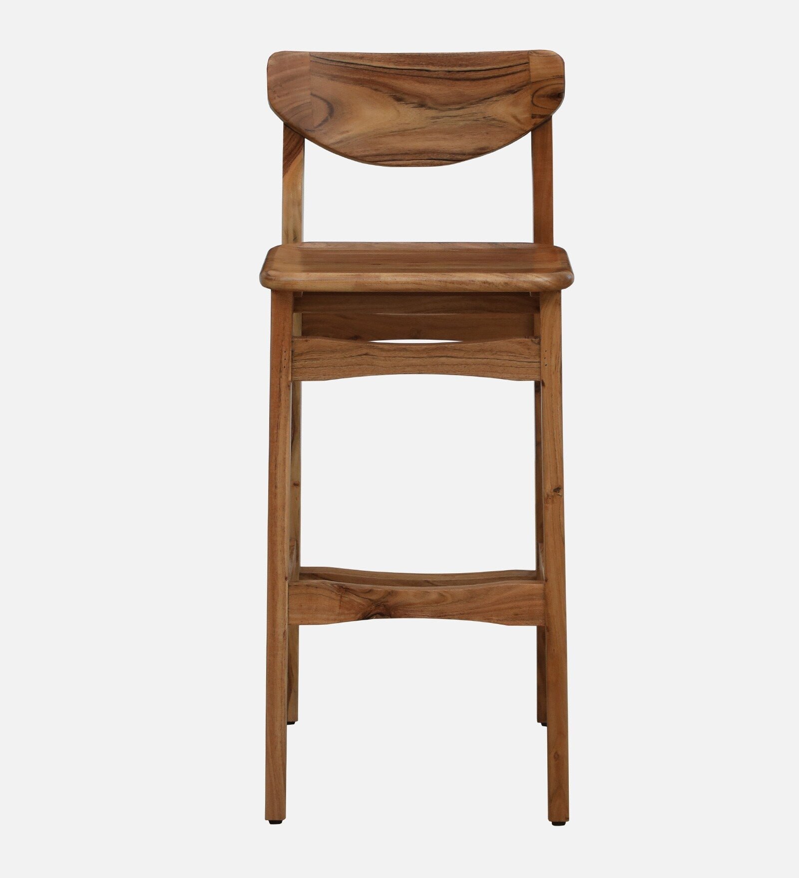 Wood 2 Seater Bar Table Set In Natural Finish - Image 6