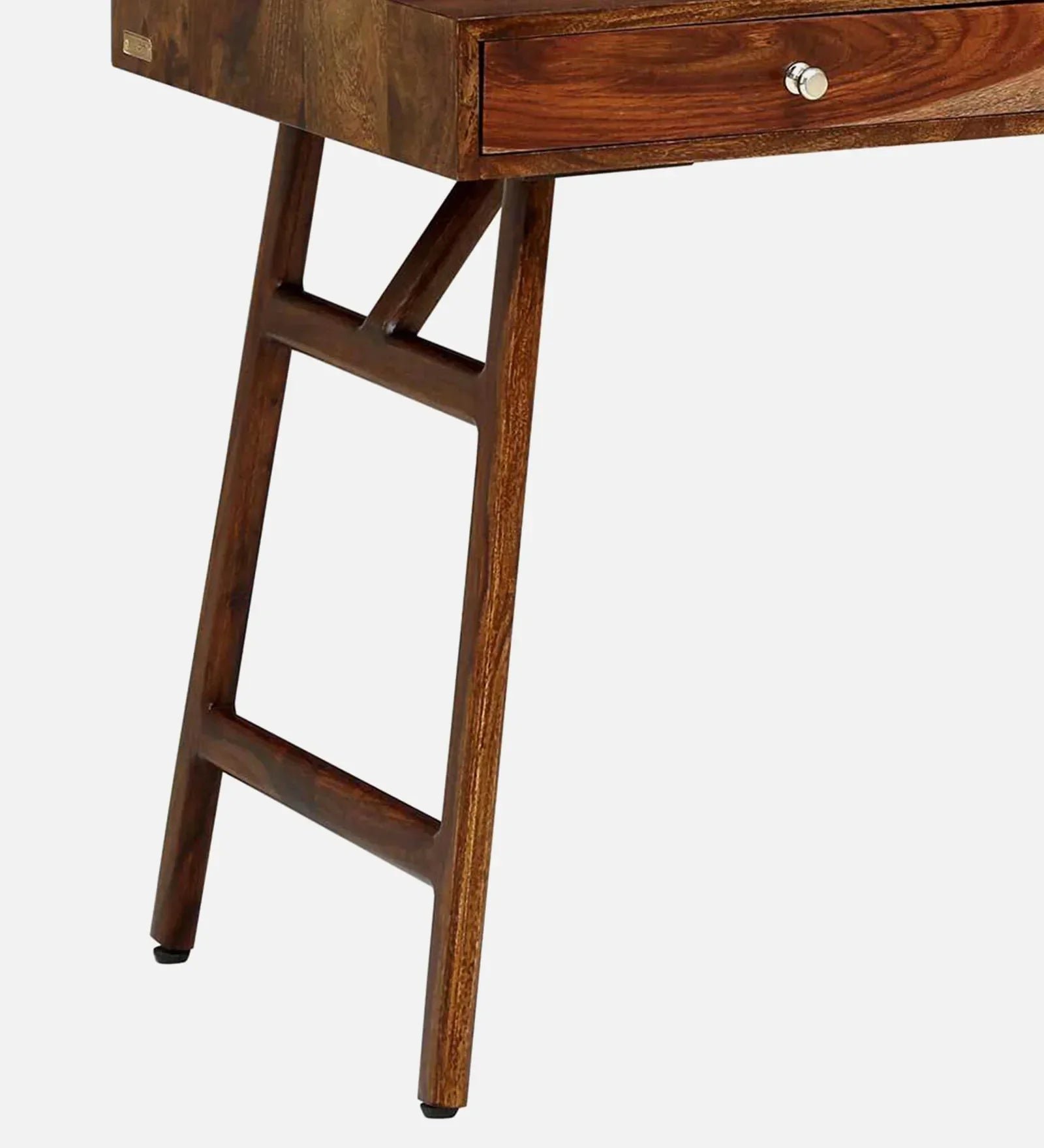 Sheesham Wood Writing Table In Scratch Resistant Provincial Teak Finish - Image 10