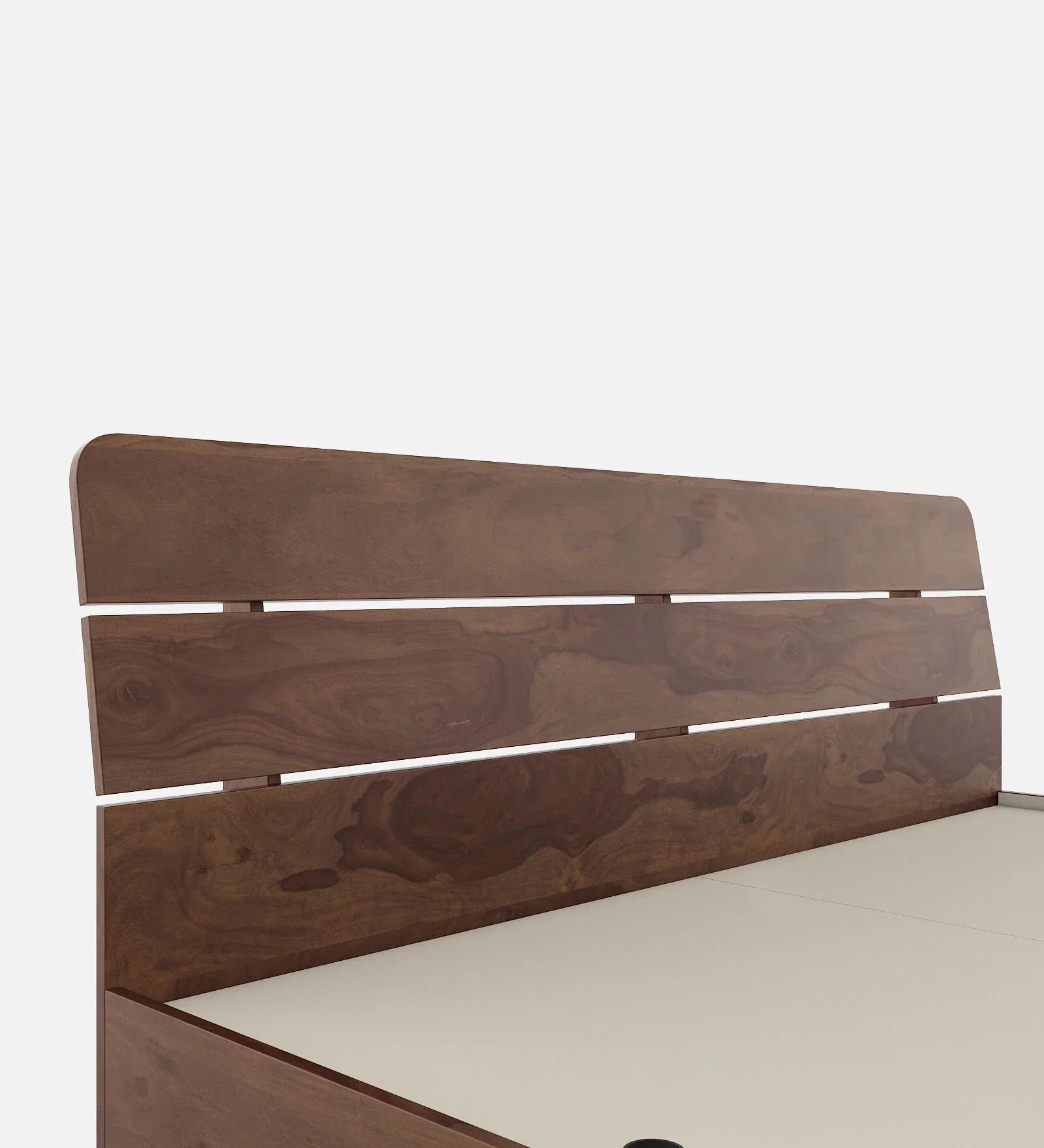 King Bed In Sheesham Finish With Box Storage - Image 9