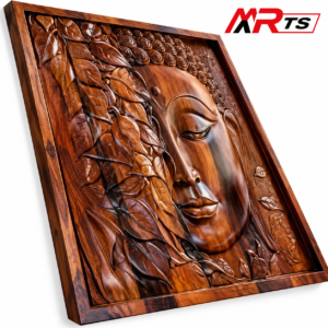 Wooden Wall Decorative Sculpture for Home Decor (51x51 CM)