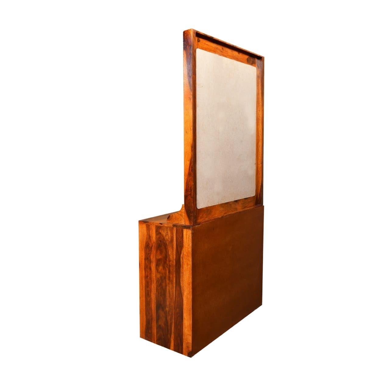 Sheesham Wood Dressing Mirror with 2 Drawers and Stool - MR ARTS - Image 8