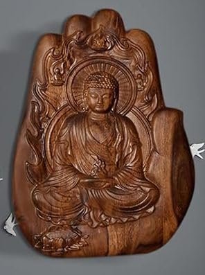 Wooden Buddha Wall Art