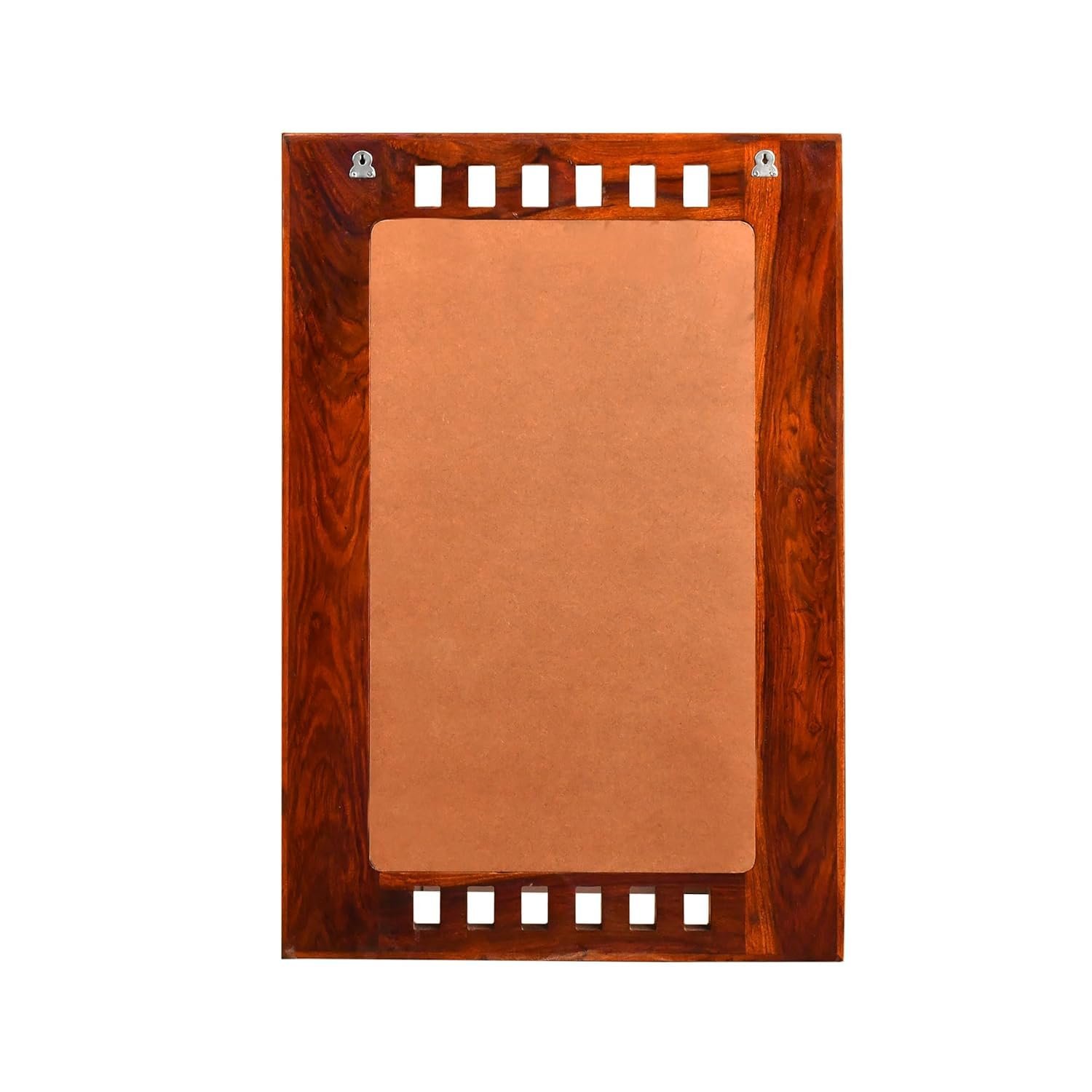 Sheesham Wood Decorative Wall Mirror in Honey Finish - MR ARTS - Image 6