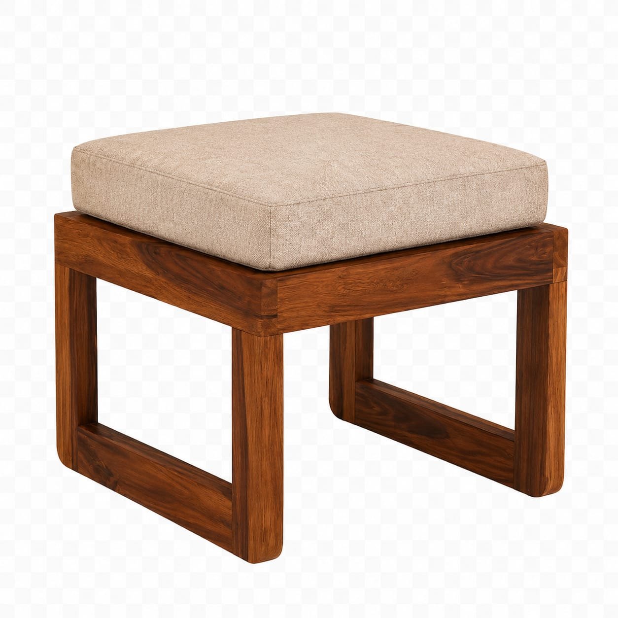 Mr Arts Vesta Sheesham Wood Coffee Table with 4 Stools - Image 4