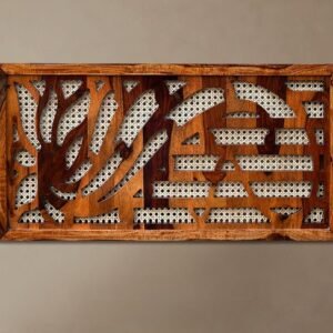 Sheesham Wood Vintage Carving Wall Decoration Panel - MR ARTS