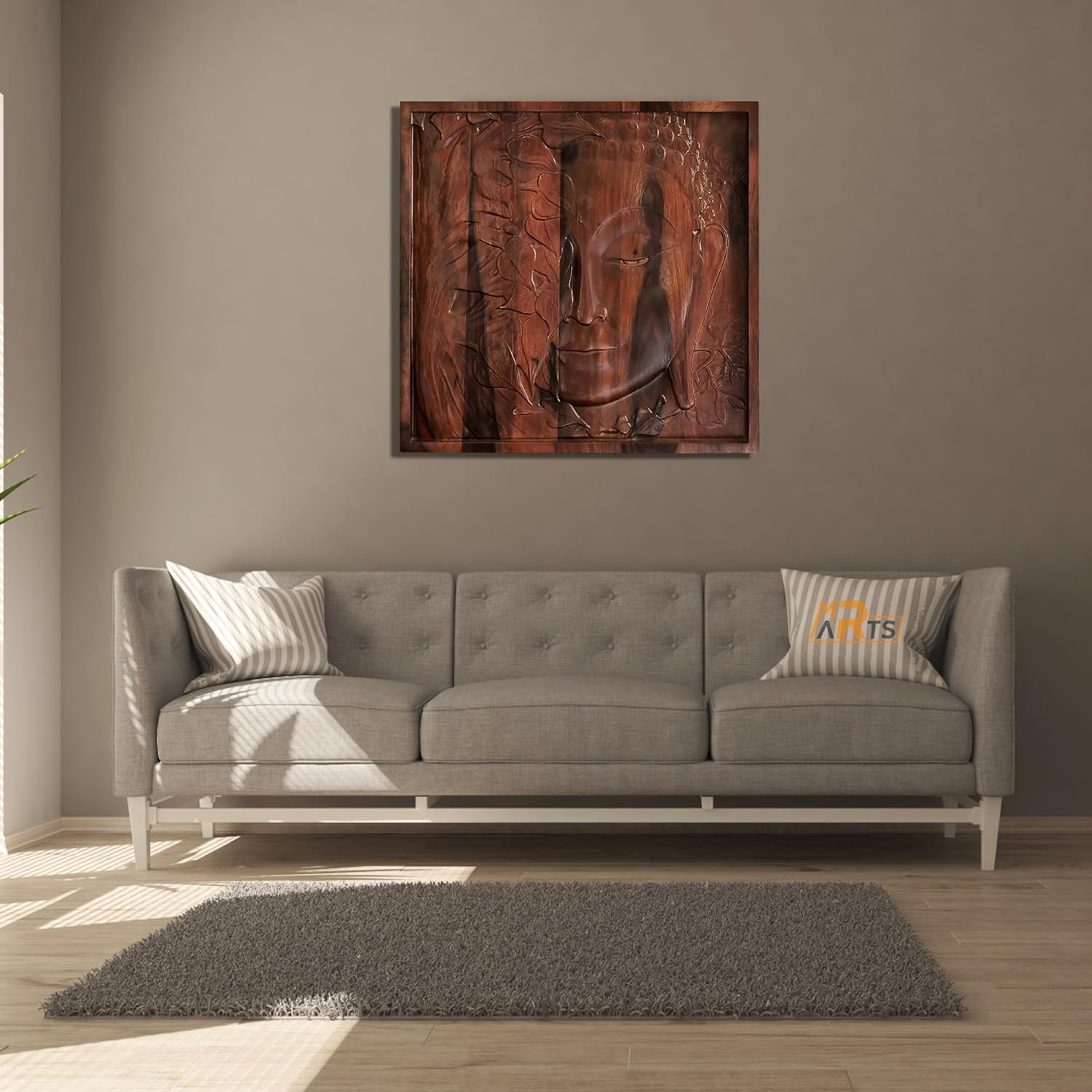 Wooden Wall Decorative Sculpture for Home Decor (51x51 CM) - Image 3