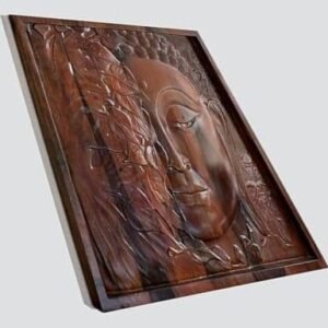 Wooden Wall Decorative Sculpture for Home Decor (51x51 CM)