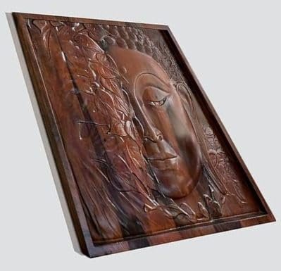 Wooden Wall Decorative Sculpture for Home Decor (51x51 CM)