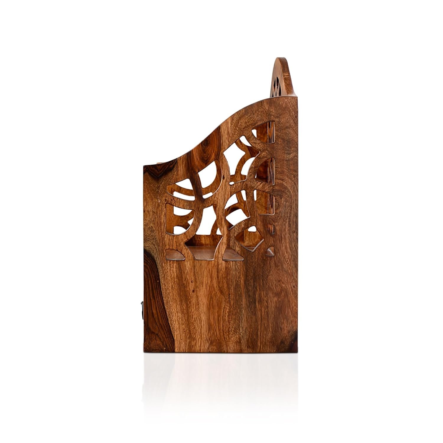 Sheesham Wood Wall Mount Temple and Display Shelf - MR ARTS - Image 6