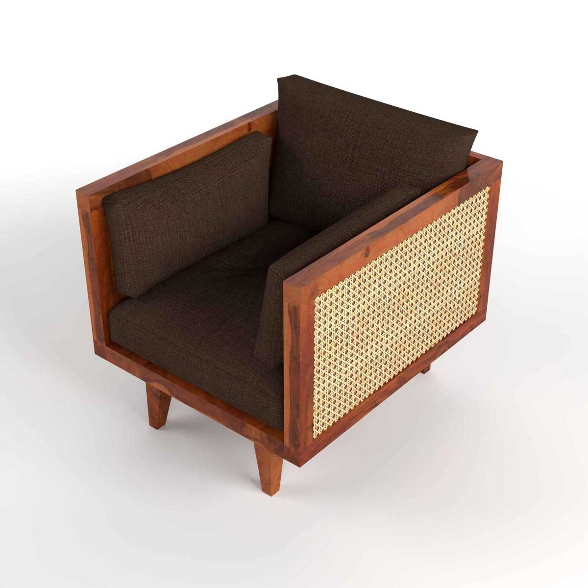MR ARTS Premium Sheesham Wood Sofa Set with Cane Work | SKU: MRA-SS-CS-211-HB - Image 5